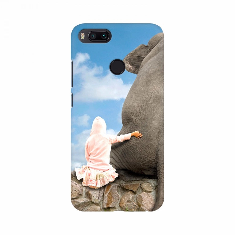 3D Layout Mobile Case Cover - Elephant design, pink, silicone, with camera.