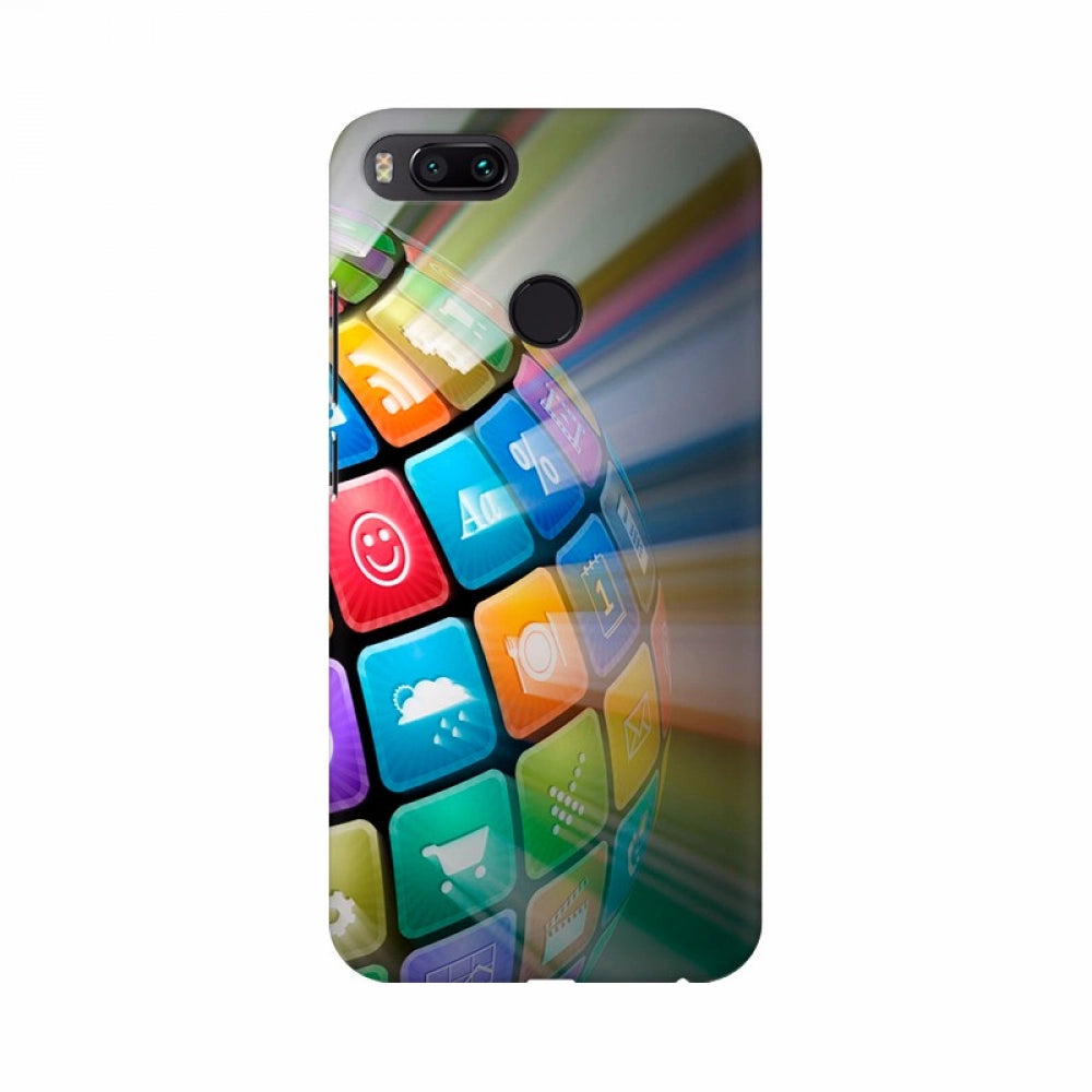 Digitalized globe mobile case cover - 100% new, lightweight, high-quality protection for all phone models with precise cutouts for buttons, lens, and camera