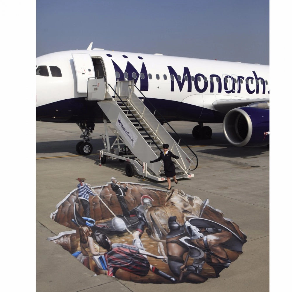 White Aeroplane Mobile Case Cover with horses, glossy material, landing gear.