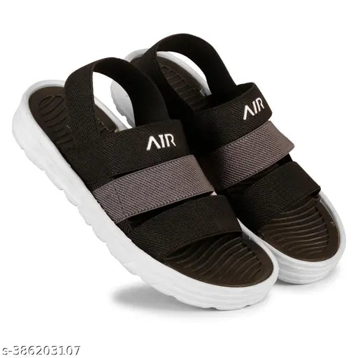 Casual EVA sports sandals for men & boys with beads technology sole, memory foam insole - ideal for running and walking. Textured net design, match with denims or casual trousers. Multiple sizes available for kids aged 5 to 16 years. Made in India