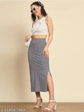 Cotton blend striped skirt for women, trendy and stylish, size 26, 28, or 30