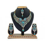 Women's turquoise alloy necklace set, elegant jewelry for special occasions