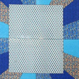 Blue cotton bedsheet combo pack with yellow floral print, 1 bedsheet & 2 pillow covers.