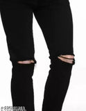 Black polycotton Agate jeans for casual and parties, trusted brand for sizes 28, 30, and 32