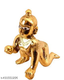 Metal Krishna Idol - Beautiful Shri Ganesh ji Enterprise Laddu Gopal Murti Size 2, country of origin: India