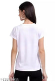 Short-sleeve polyester women's t-shirt, printed 'My Life Line'. Indian-made, vibrant fashion statement." (124 characters)