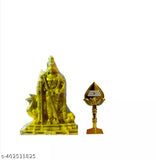 3 piece poly resin Murugan statues, 7cm tall, Indian god idols