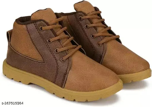 Brown leather sports shoes with lightweight design, high quality sole, suitable for outdoor casual walking gym training trekking and hiking