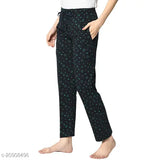 Vimal Jonney womens printed pyjamas lounge pants, flared leg, elastic waistband