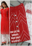 Women's cotton cambric A-line printed long kurti with palazzos, vibrant design for a stylish traditional Indian look