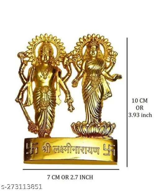 Golden metal religious deity artifact