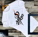 White polycotton printed net short-sleeve shirt, Indian made garment for men's casual wear on hanger