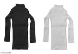 Warm wool high neck thermals for kids, ideal winter wear in 3-4 years size, made in India