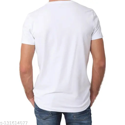 Premium quality 100% cotton Men's R-neck t-shirt by Marfi India, printed pattern, short sleeves, L (40 in chest, 28 in length) or XL (42 in chest, 29 in length)