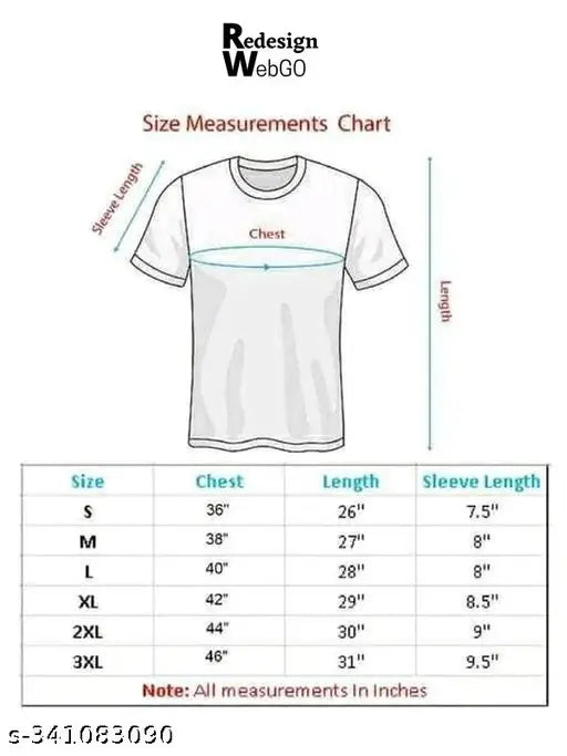 Redesignwebgo Premium Polyester Short-Sleeve T-Shirt for Men (Red, Size M) - Vibrant print design on a comfortable tee for casual wear