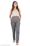 Muskaan Women's cotton lower track pant pyjamas, both sides pockets