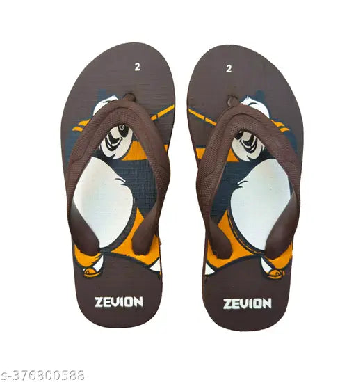 Kung Fu Panda EVA slippers for kids, printed net design with embossed bottoms - Zevion brand, vibrant cartoon characters