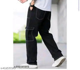 Black denim jeans, rolled cuffs, casual style