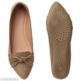 PU ballerinas by Vijay Enterprises, woven design for women's comfort and style