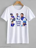 Polycotton Chandra Sekhar Azad Ravan Men's T-shirt, printed net design, short sleeves, India origin