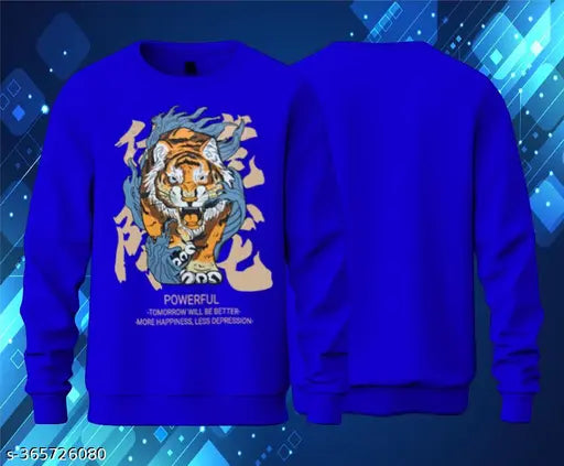 Men's printed full sleeve cotton blend t-shirt, long sleeves, India origin