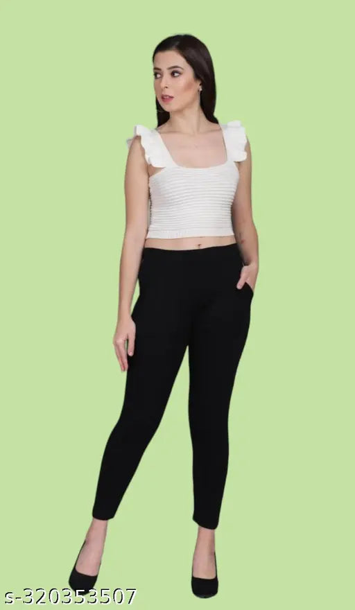 Trendy women's lycra jegging pack of 2, solid-colored ankle length leggings for gym and yoga, best workout clothes for ladies, sizes ranging from S to XXL, made in India