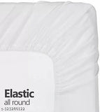 Cotton double queen elastic fitted bedsheet, superfine quality, abstract pattern, 2 pillow covers