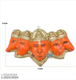 Panchmukhi Hanuman Bala Ji MDF wall hanging, Indian yantra for home or office decor