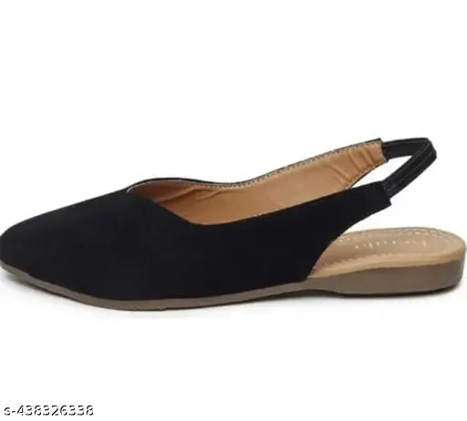 Velvet soled, open back juti sandal for women - Indian footwear in various sizes (IND-4 to IND-9)