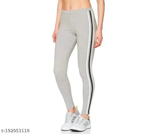 Winter jeggings pack of 3, striped cotton blend, warm and comfortable wear for winter season, suitable for teen girls and above, available in various colors with side taping