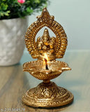 Metal Ganesh hath diya for home, temple, office decoration and gifting - Indian-made, perfect for Vastu, luck, love, happiness, and prosperity (L10xH10xB10 cm)