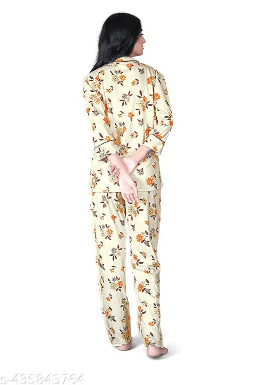Floral print long sleeve pants