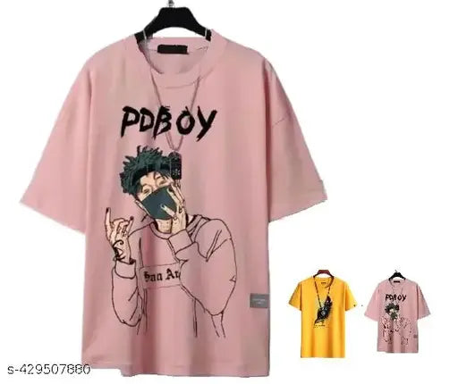 Elegant printed polyester half-sleeve T-shirts for men (M, L, XL), top selling Indian designs