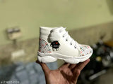 Synthetic kids shoes with printed net pattern, lightweight and comfortable for trendy party wear in various sizes (1-9 years), made in India