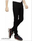 Black denim men's jeans for a perfect fit at any occasion, made in India