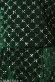 Embellished velvet and net lehenga-choli set for 2-3 years, traditional Indian outfit with sleeveless top and matching dupatta