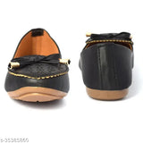 Synthetic leather women's slip-on fancy bellies, elegant and comfortable footwear for everyday fashion