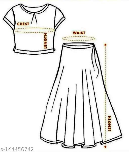 Art Silk Bandhani Kids Lehenga Choli Set, fully stitched and ready to wear. Indian-made lehengas with side zippers, suitable for ages 6-14 years