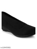 Synthetic solid ballerina flats - Women's formal office shoes, India