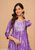 Women's dyed/washed viscose rayon A-line single top with three-quarter sleeves, India origin