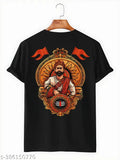 100% cotton Chattrapati Shivaji Maharaj Regular T-Shirt, Anime Devta graphic print on round neck, short sleeves