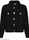 Black velvet kid jacket, zip closure