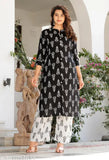 Rayon printed kurti & palazzo set, 3/4 sleeves, Indian handcrafted fashion for women