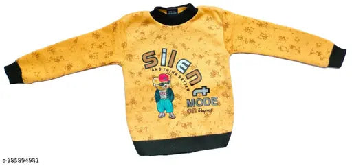 Printed Round Neck Casual Boys & Girls Reversible Multicolor Sweater
