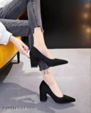 Black suede ballerinas, solid design for date night, India origin