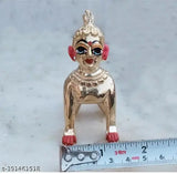 Brass, Indian-made, Shri Ji Mathura Baal Radha Rani 3" God Idol