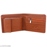 Trendy artificial leather wallet, canvas and leather, men's formal evening/party travel-friendly, textured net design, free size (13cm x 9cm), origin India