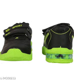 Light kids' sneakers with bright laces and sports brand logo