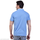Amario Men's Polo Tshirt with Pocket in Matty Fabric, Regular Fit, Half Sleeves, and Bottom Neck Collar(Plus size tshirt / tshirt for men /men tshirt / tshirt men) (S to 3XL)