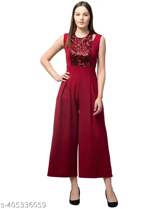 Cotton blend sleeveless jumpsuitsdangree for women and girls, solid pattern on display rack, India origin